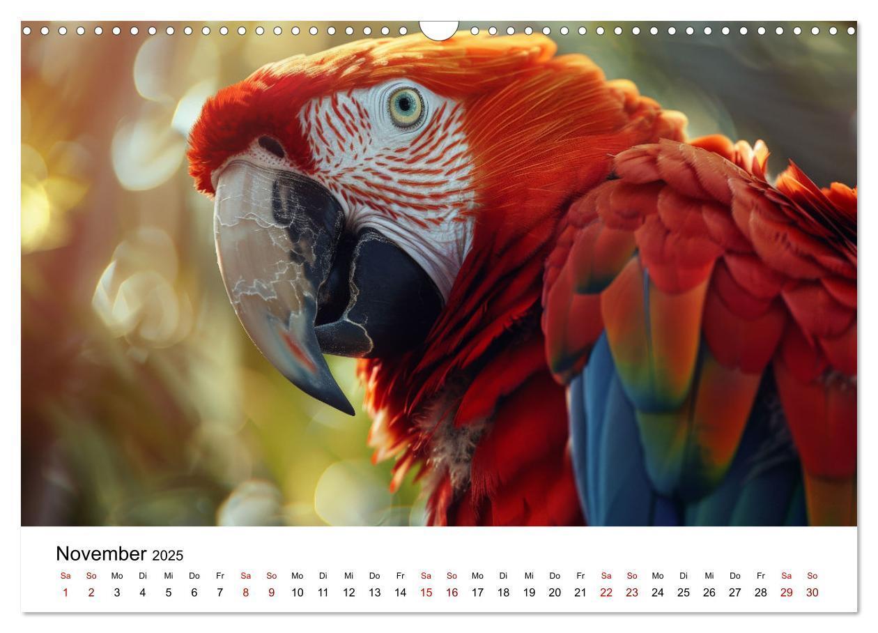 Bild: 9783383795084 | Papageien - Farbenfrohe Paradiesvögel (Wandkalender 2025 DIN A3...