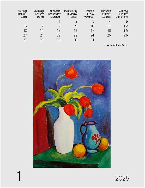 Bild: 9783771720346 | August Macke 2025 | Kunst-Einsteckkalender | August Macke | Kalender