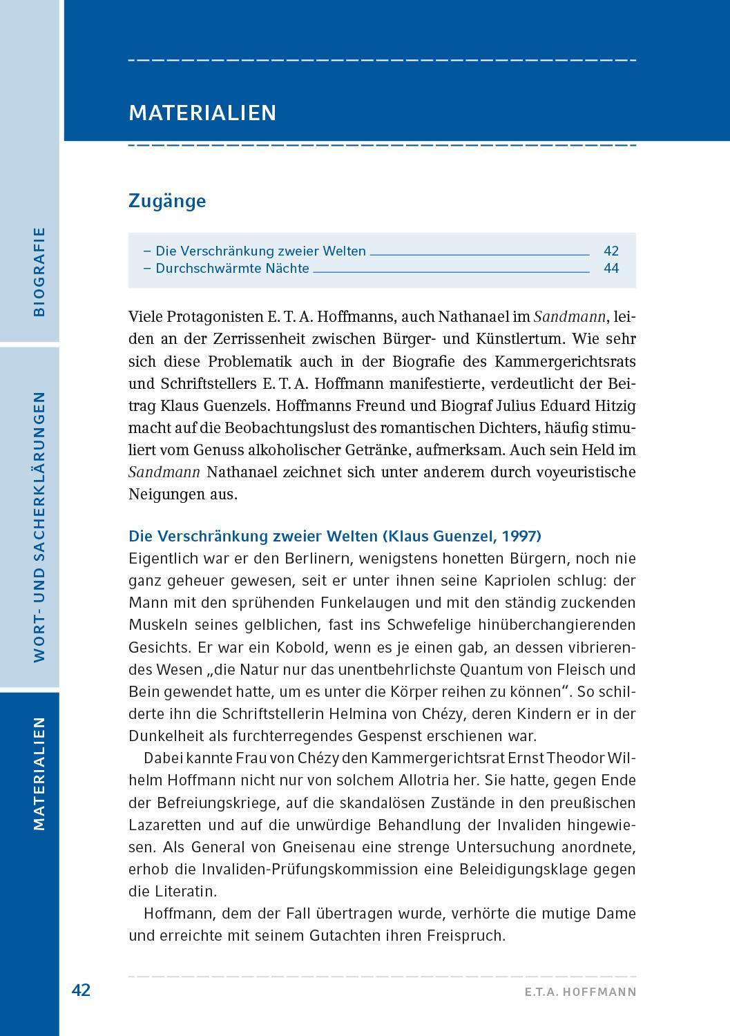 Bild: 9783872915092 | Der Sandmann | Nachtstück | Ernst Theodor Amadeus Hoffmann | Buch