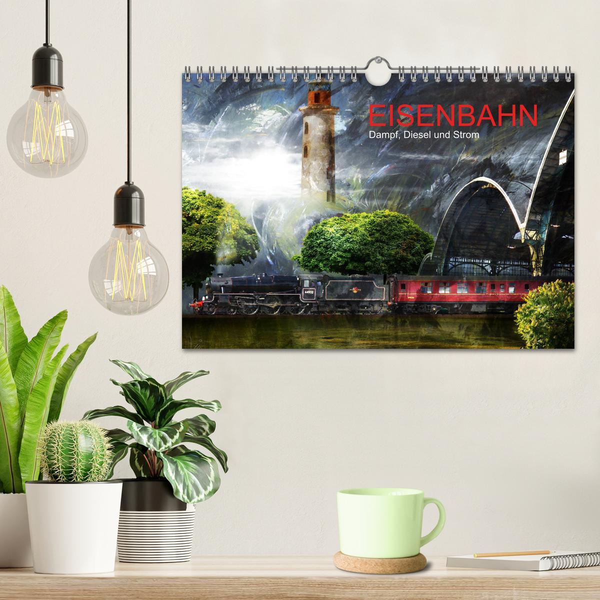 Bild: 9783435182855 | EISENBAHN - Dampf, Diesel und Strom (Wandkalender 2025 DIN A4...