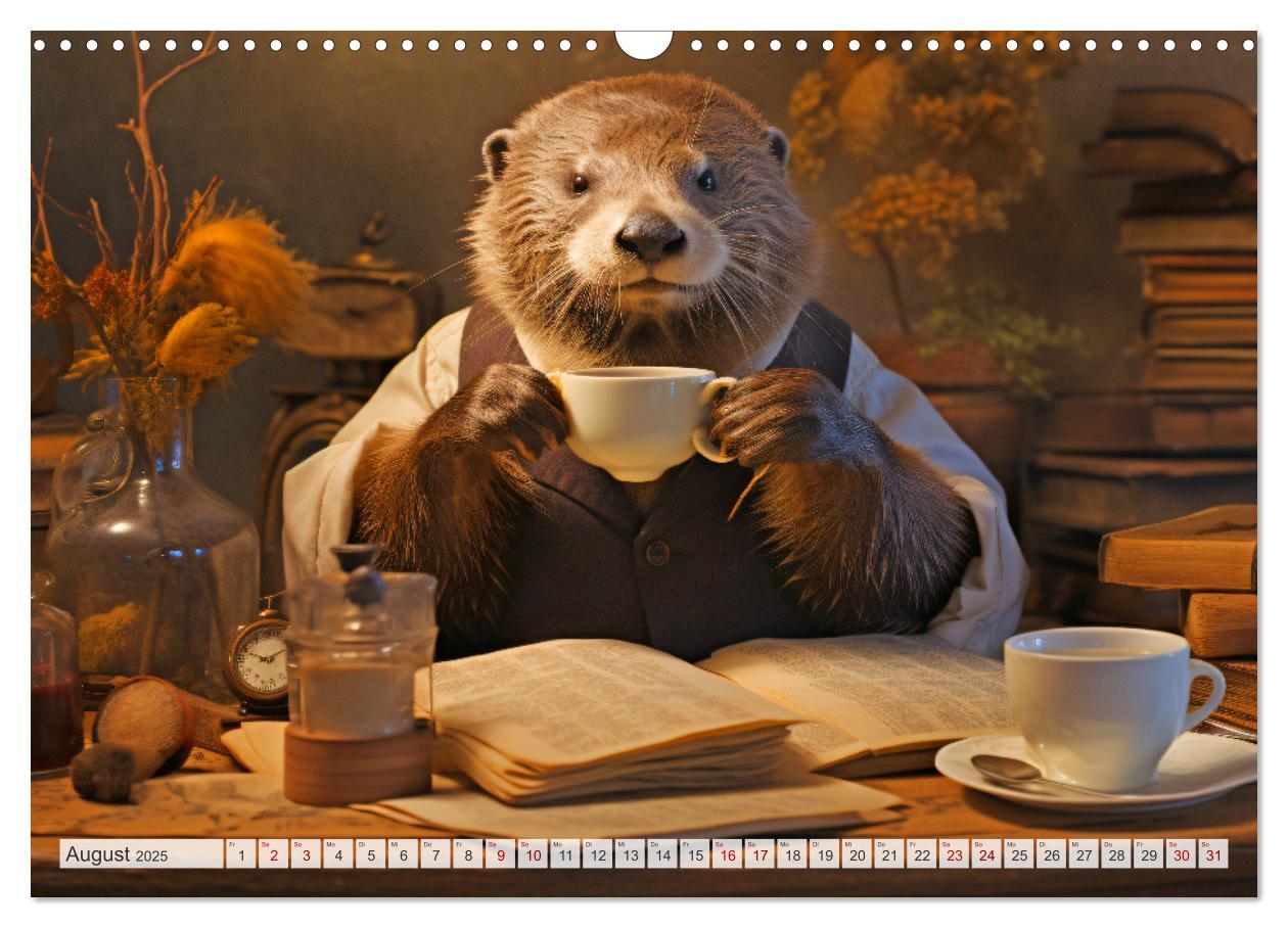 Bild: 9783383891984 | Otter bei der Arbeit (Wandkalender 2025 DIN A3 quer), CALVENDO...