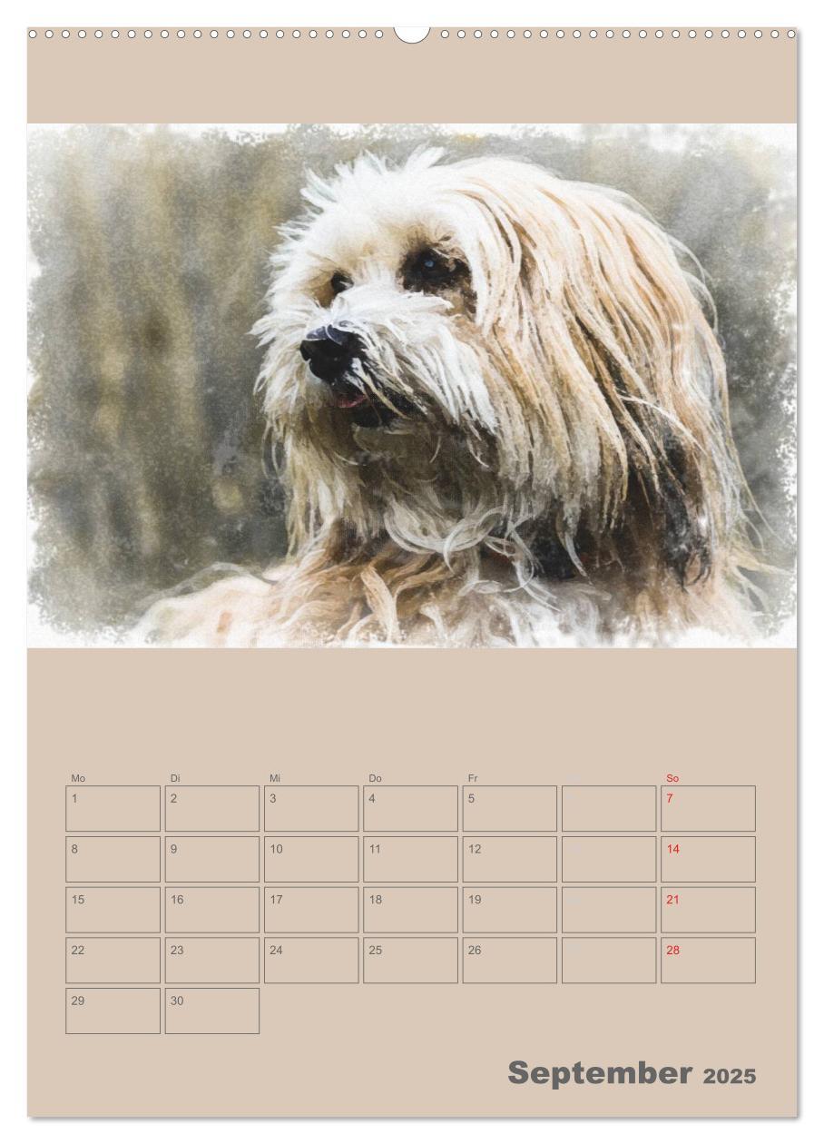 Bild: 9783457055656 | Hunde in Aquarell - Jahresplaner (Wandkalender 2025 DIN A2 hoch),...