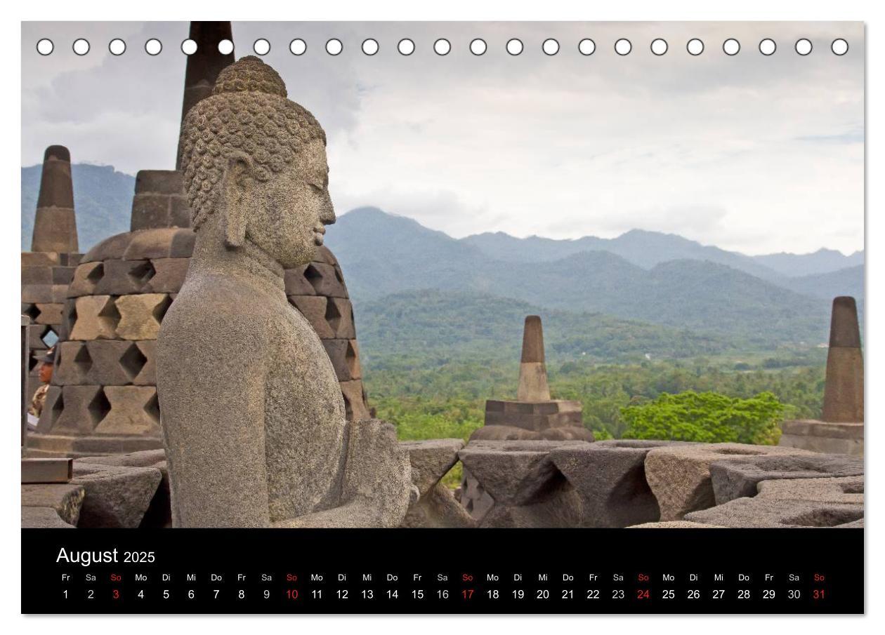 Bild: 9783435774371 | Indonesien (Tischkalender 2025 DIN A5 quer), CALVENDO Monatskalender