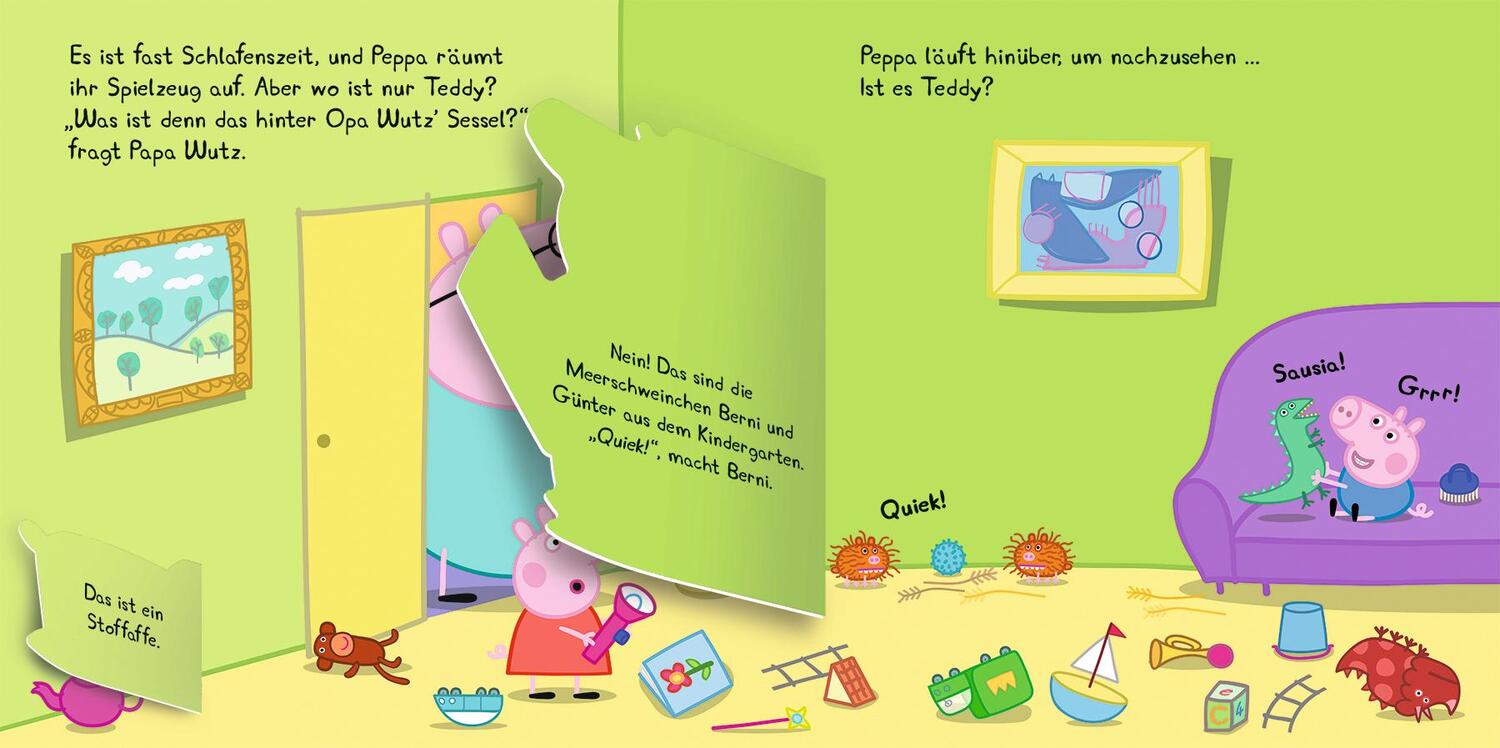 Bild: 9783833242908 | Peppa Pig: Wo ist Peppas Teddy? Mein Gutenacht-Klappenbuch | Buch