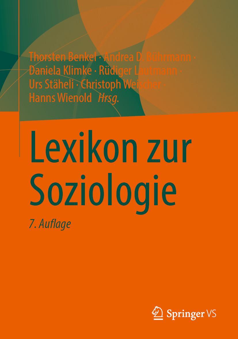 Cover: 9783658425661 | Lexikon zur Soziologie | Thorsten Benkel (u. a.) | Buch | Deutsch