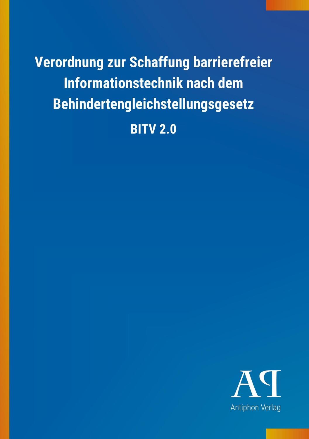 Cover: 9783731401896 | Verordnung zur Schaffung barrierefreier Informationstechnik nach...