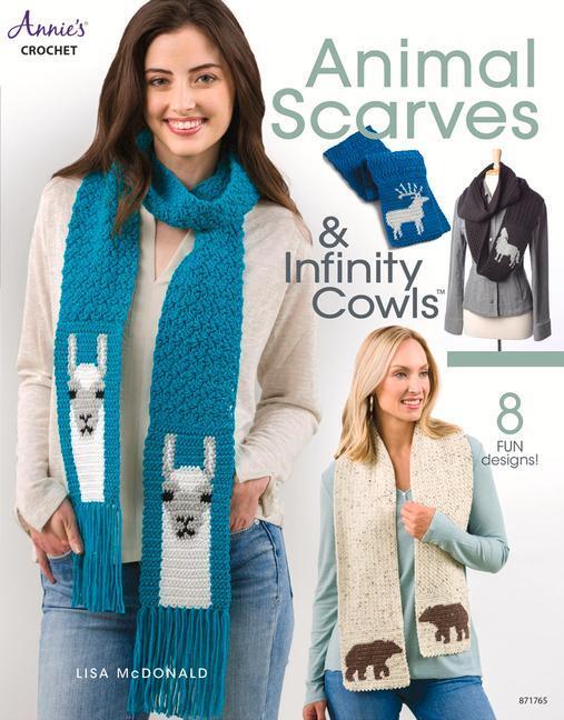 Cover: 9781640251199 | Animal Scarves &amp; Infinity Cowls | 8 Fun Designs! | Lisa McDonald