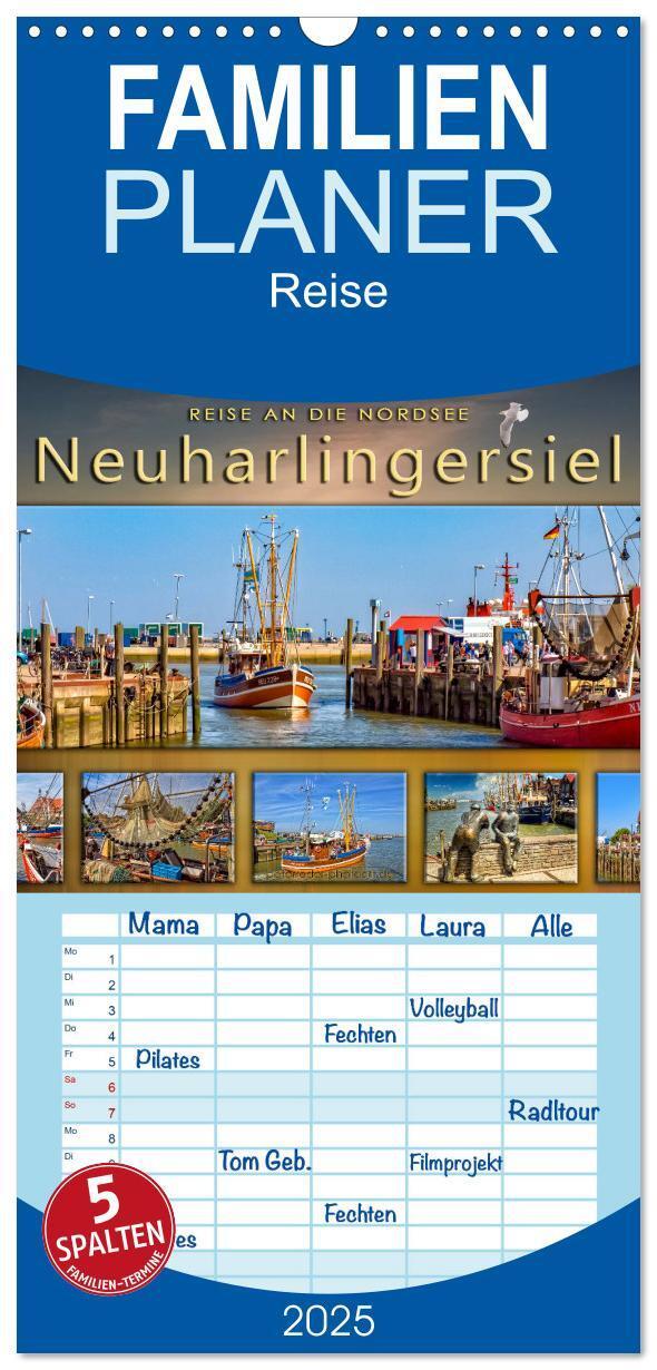 Cover: 9783457116173 | Familienplaner 2025 - Reise an die Nordsee - Neuharlingersiel mit 5...