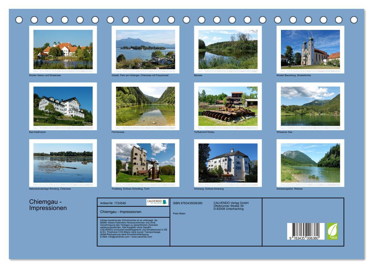 Bild: 9783435006380 | Chiemgau - Impressionen (Tischkalender 2025 DIN A5 quer), CALVENDO...