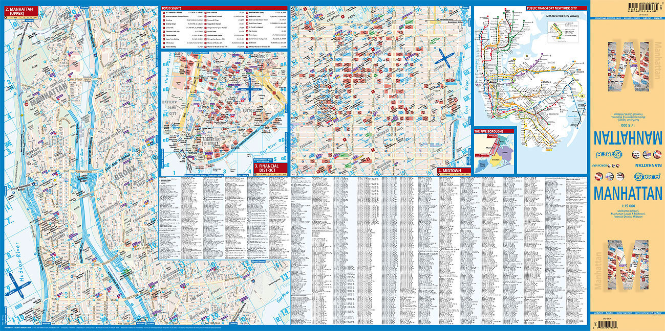 Bild: 9783866093089 | Borch Map Manhattan | (Land-)Karte | Mehrfarbendruck. Gefalzt | Borch