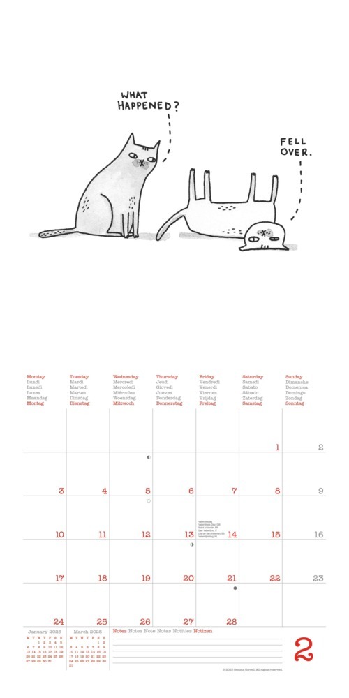 Bild: 4002725987891 | N NEUMANNVERLAGE - A Cat's Life 2025 Broschürenkalender, 30x30cm,...