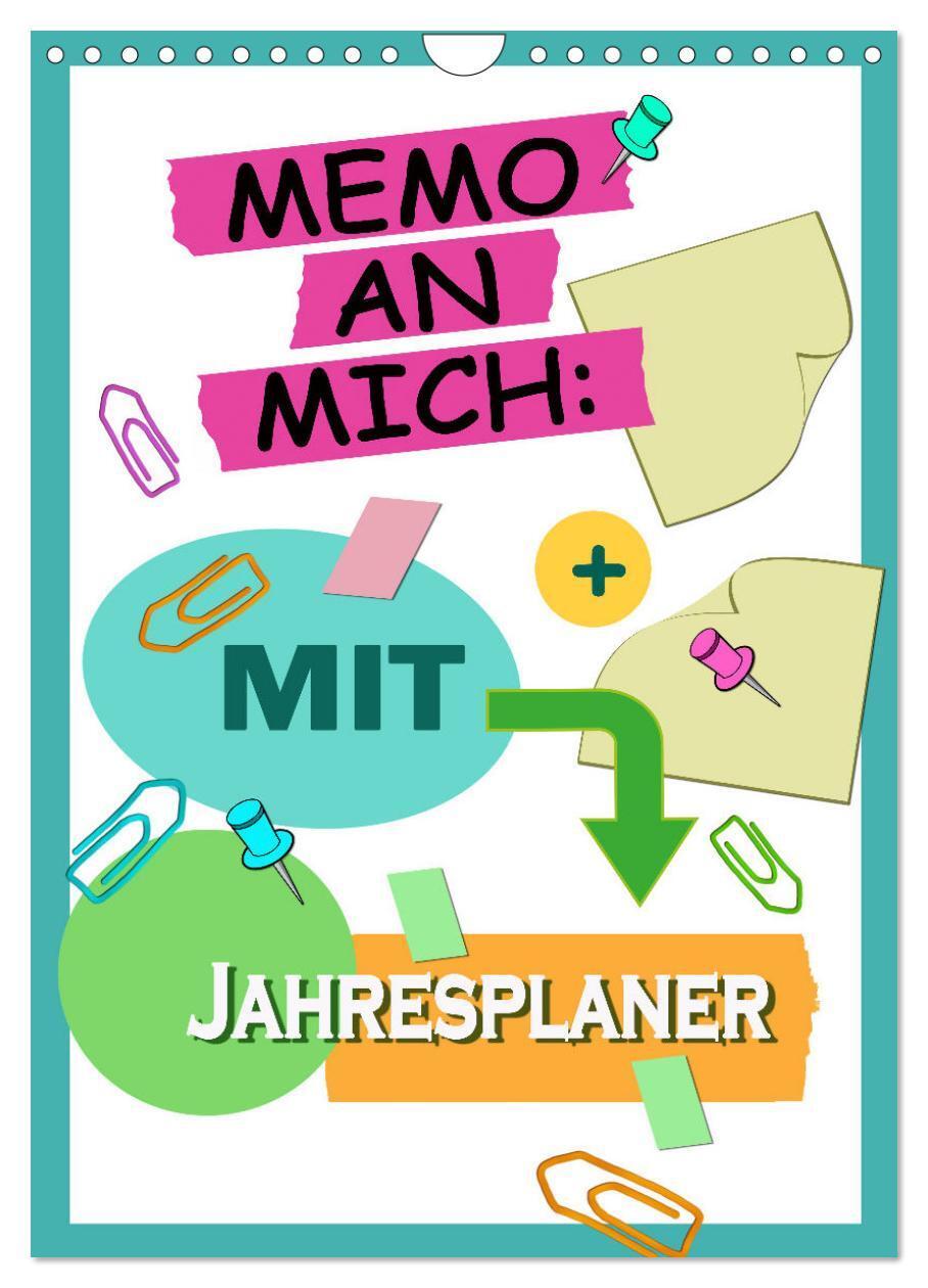 Cover: 9783435854264 | Memo an mich mit Jahresplaner (Wandkalender 2025 DIN A4 hoch),...