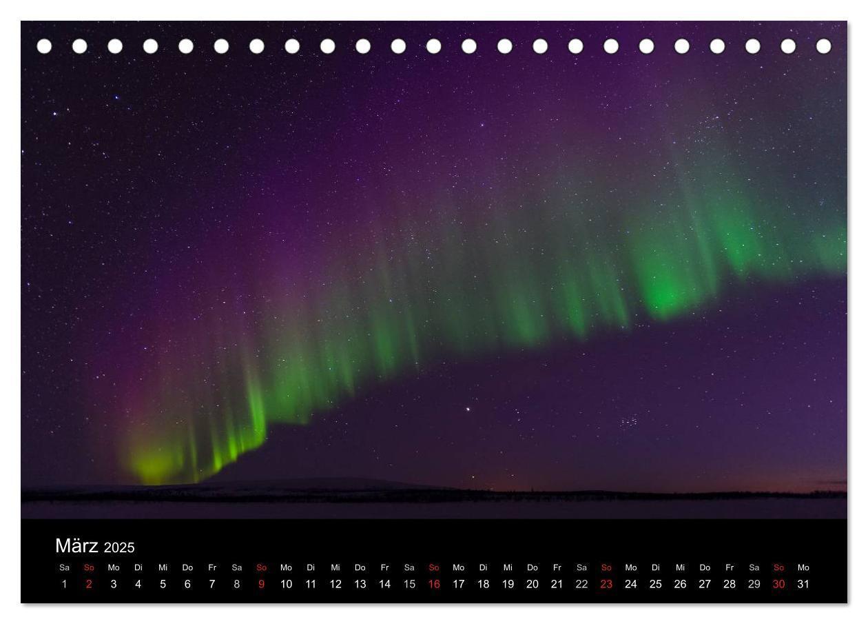 Bild: 9783435799909 | Nordlichter (Tischkalender 2025 DIN A5 quer), CALVENDO Monatskalender