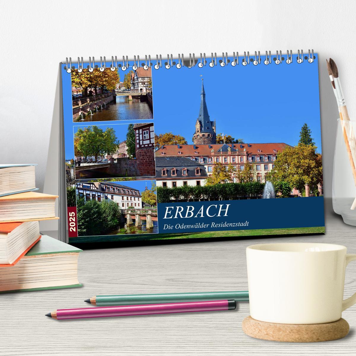 Bild: 9783435378760 | Erbach - Die Odenwälder Residenzstadt (Tischkalender 2025 DIN A5...