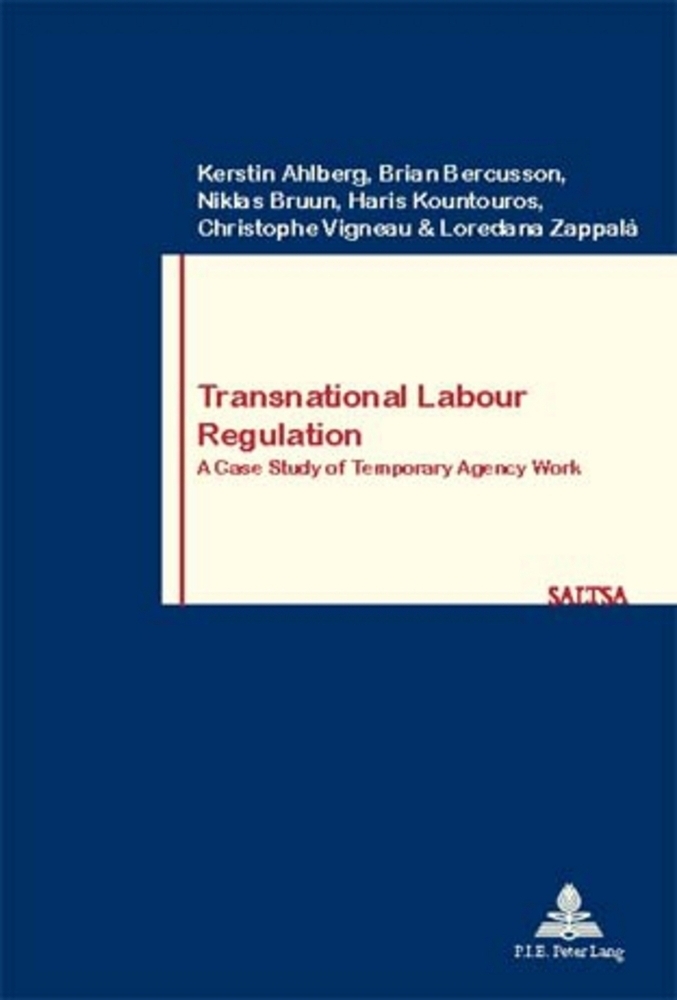 Cover: 9789052014173 | Transnational Labour Regulation | Kerstin Ahlberg (u. a.) | Buch