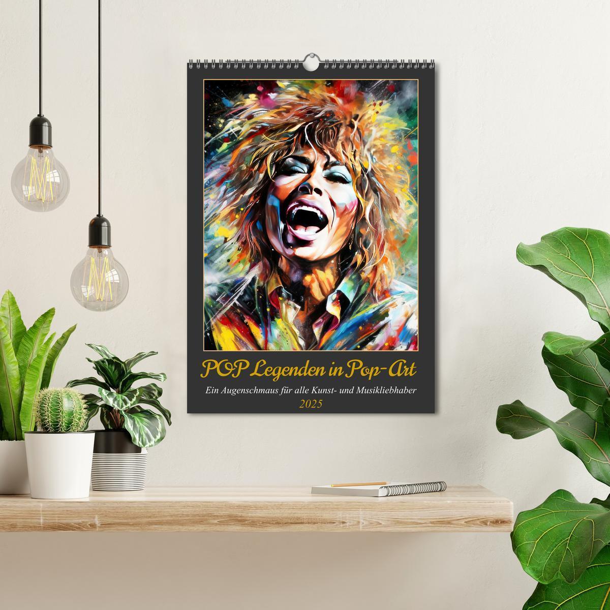 Bild: 9783457130537 | POP Legenden in Pop-Art (Wandkalender 2025 DIN A3 hoch), CALVENDO...