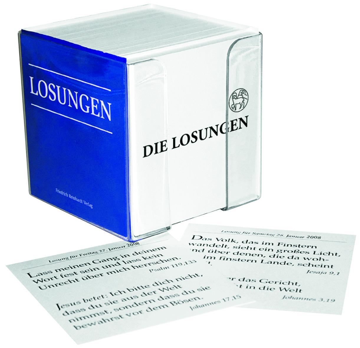 Cover: 9783724526919 | Losungen Deutschland 2025 / Losungs-Box 2025 | nur Spruchkarten | 2025