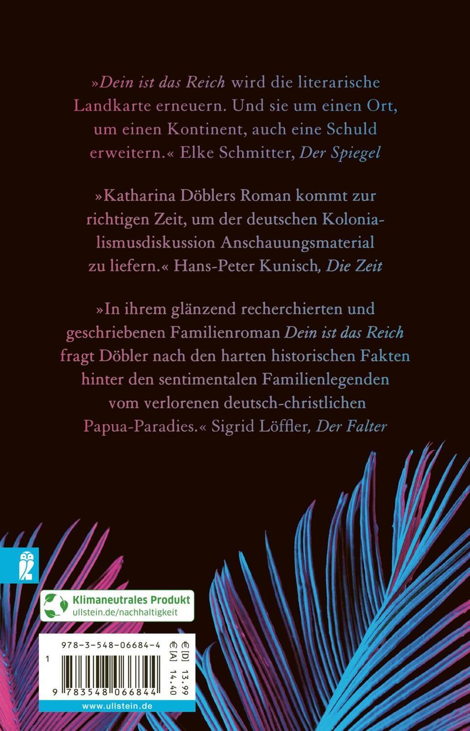 Rückseite: 9783548066844 | Dein ist das Reich | Katharina Döbler | Taschenbuch | 480 S. | Deutsch