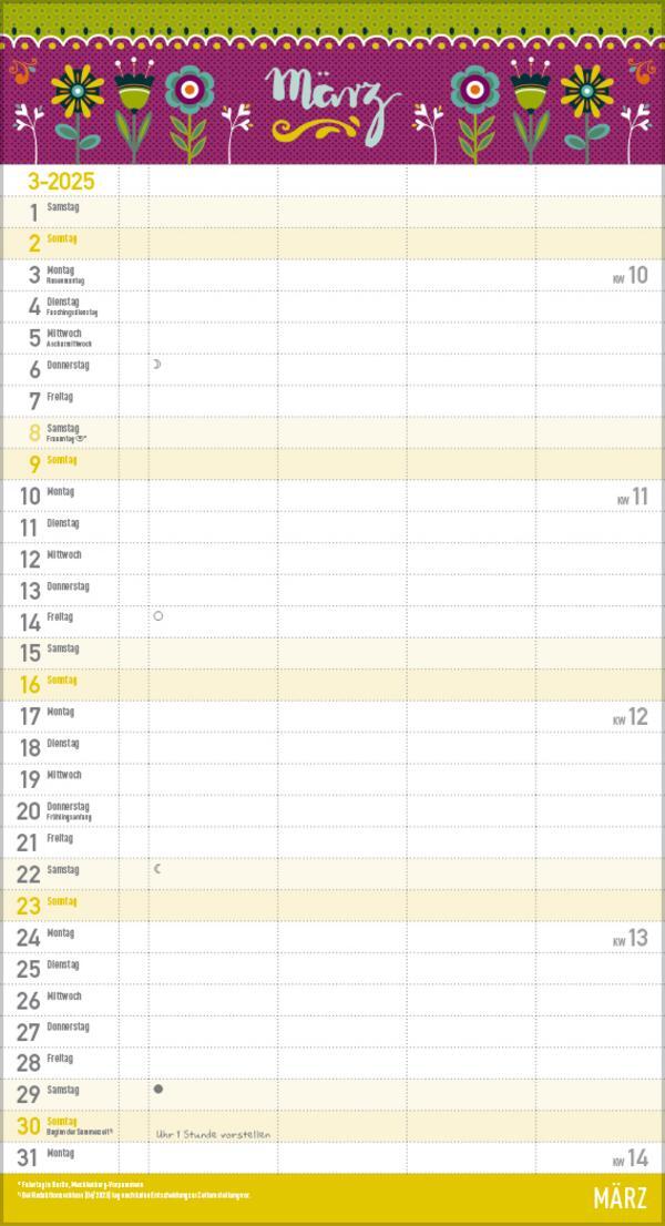 Bild: 9783731877080 | Familienplaner Vintage Zetteltasche 2025 | Verlag Korsch | Kalender