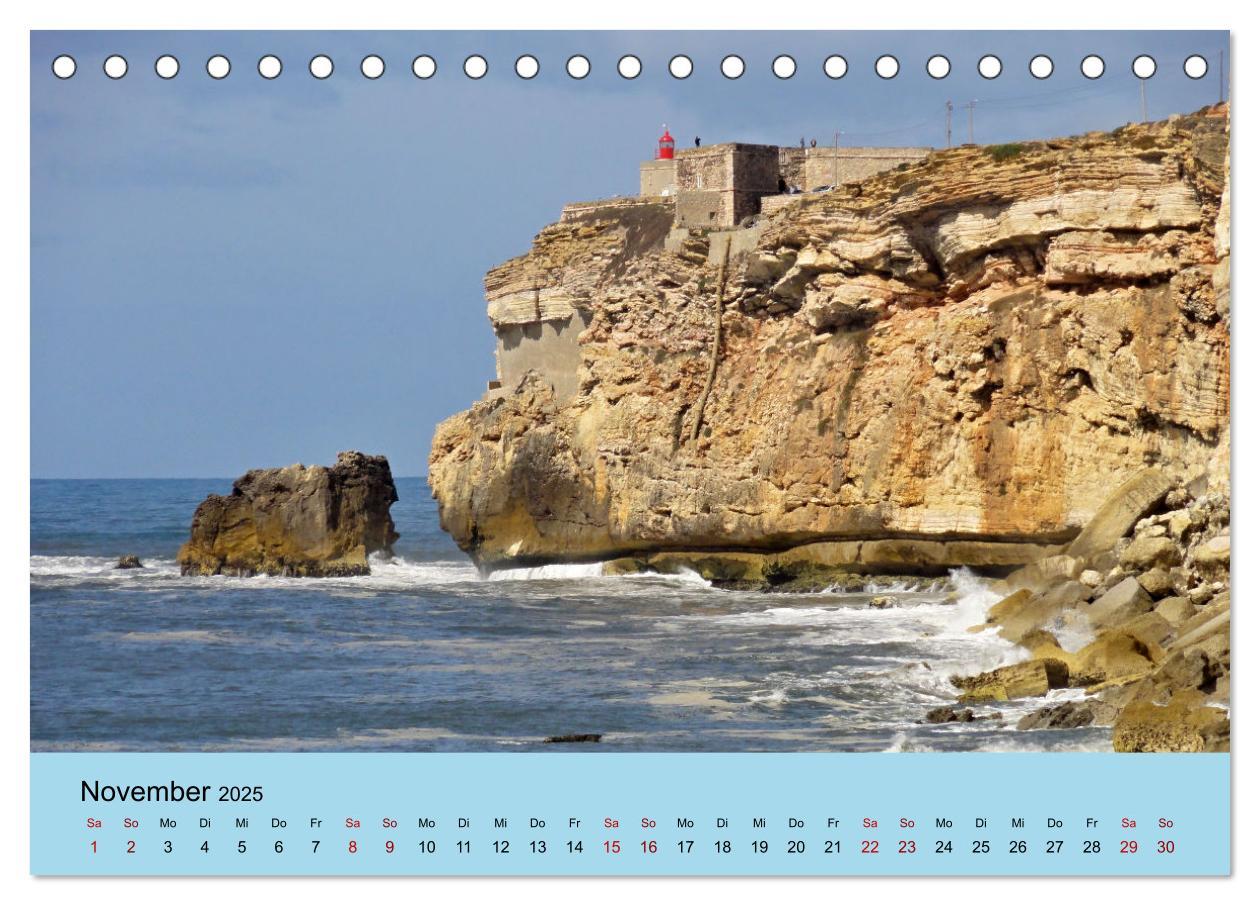 Bild: 9783435008421 | Nazare (Tischkalender 2025 DIN A5 quer), CALVENDO Monatskalender