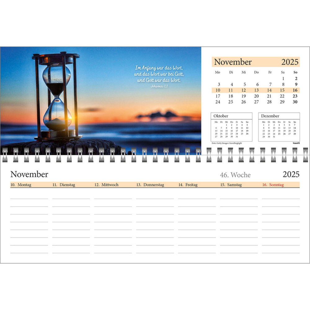 Bild: 9783754825457 | In deine Hand leg ich den Tag 2025 | Wochen-Tischkalender | Kalender