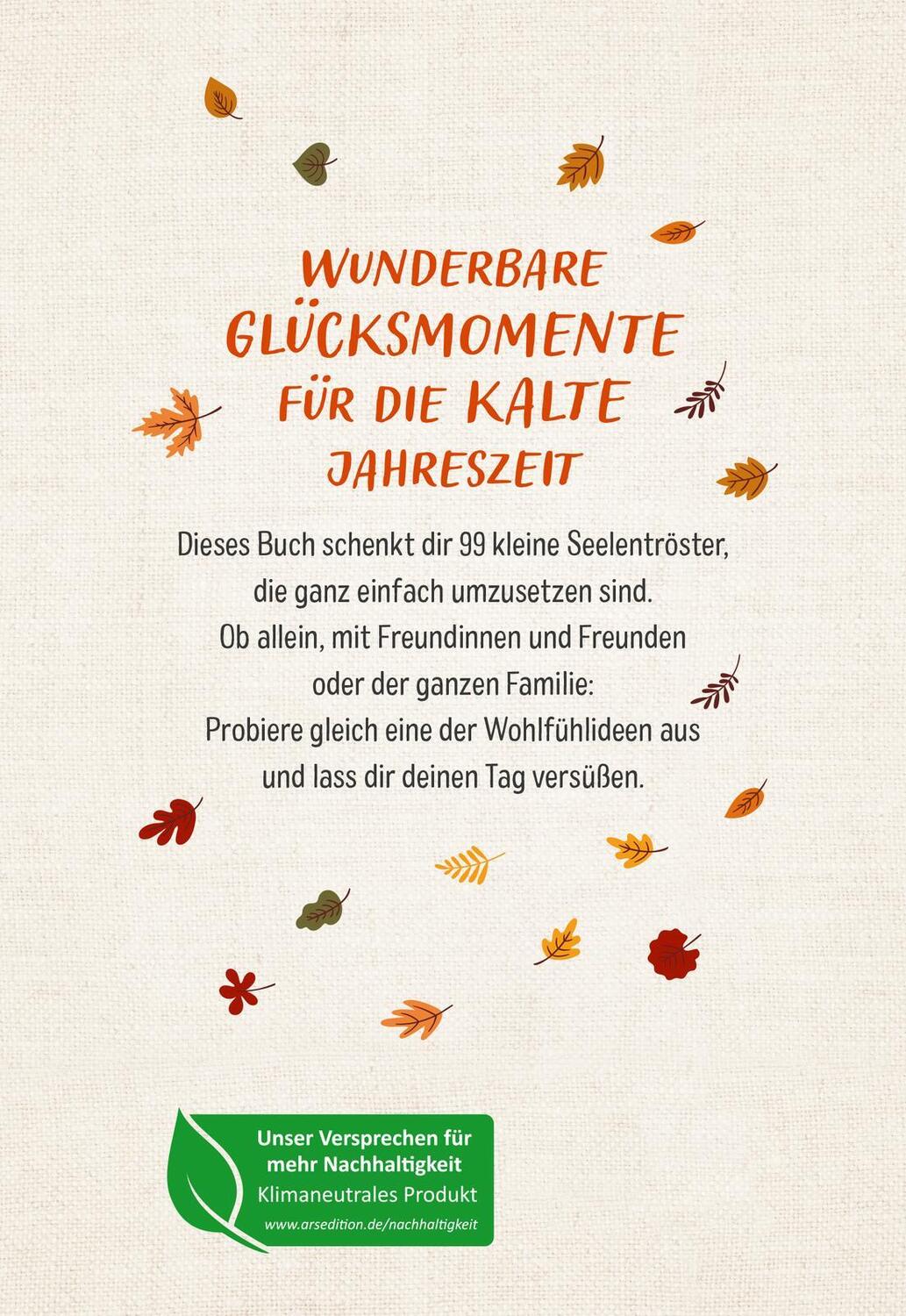 Rückseite: 9783845849928 | 99 wunderbare Dinge, die deine Seele wärmen | Taschenbuch | 96 S.