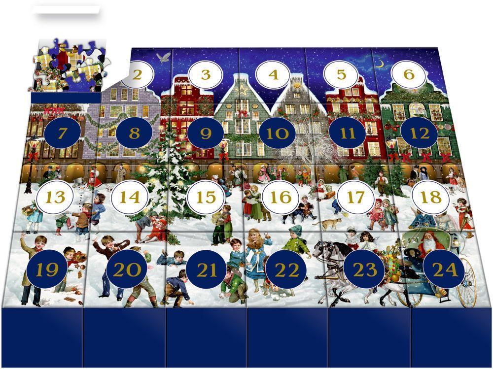 Bild: 4050003952529 | Puzzle-Adventskalender - Winterabend in der Stadt | Barbara Behr