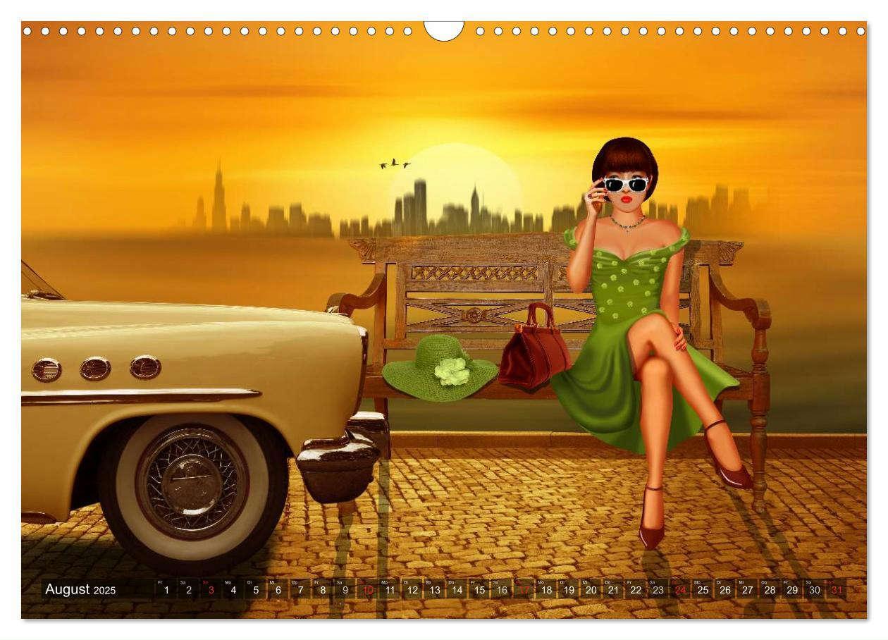 Bild: 9783435473380 | Oldtimer und Pin-Up Girls by Mausopardia (Wandkalender 2025 DIN A3...