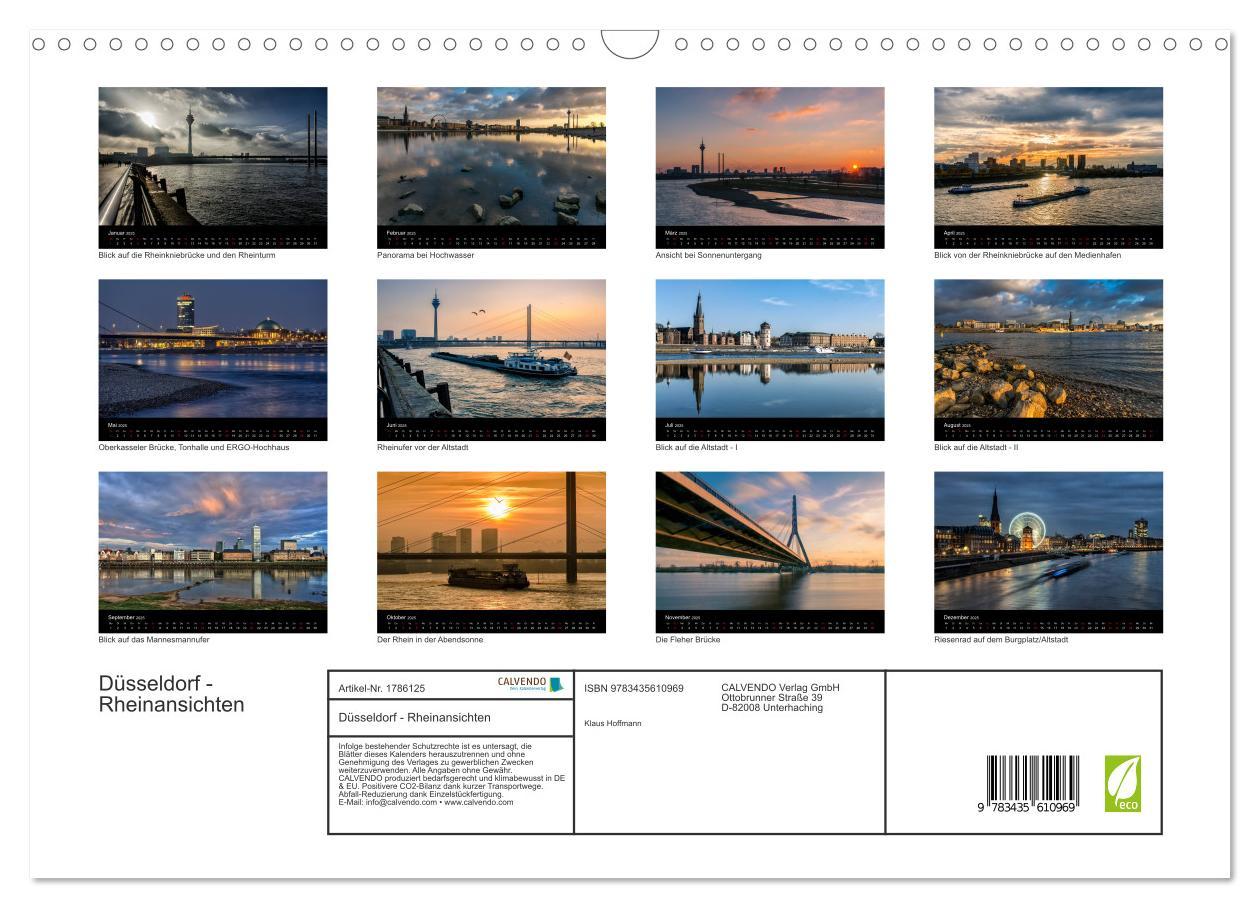 Bild: 9783435610969 | Düsseldorf - Rheinansichten (Wandkalender 2025 DIN A3 quer),...