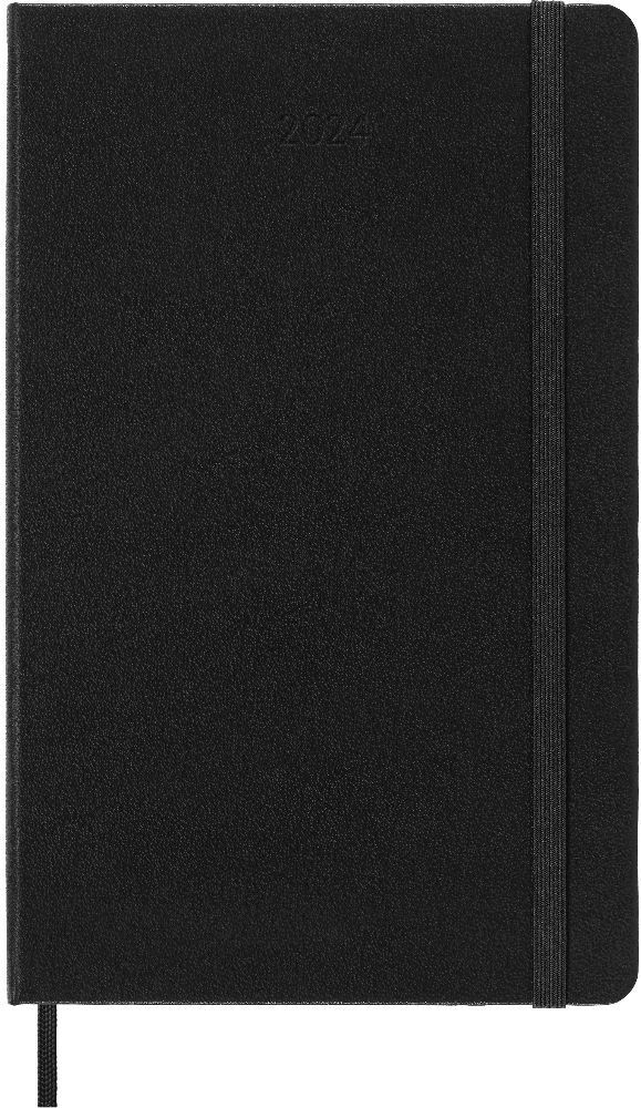 Cover: 8056598856484 | Moleskine 12 Monate Tageskalender 2024, Large/A5, Schwarz | Buch