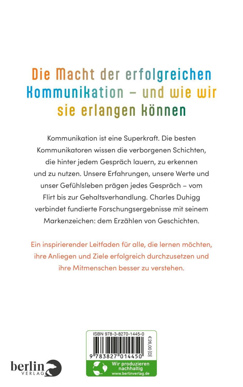 Rückseite: 9783827014450 | Supercommunicators | Charles Duhigg | Buch | 400 S. | Deutsch | 2024