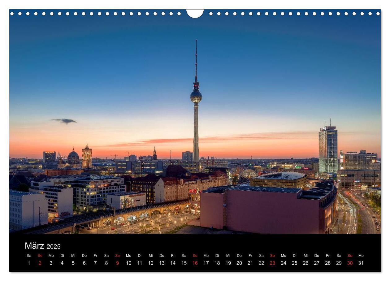 Bild: 9783435606443 | Die Blaue Stunde in Berlin (Wandkalender 2025 DIN A3 quer),...