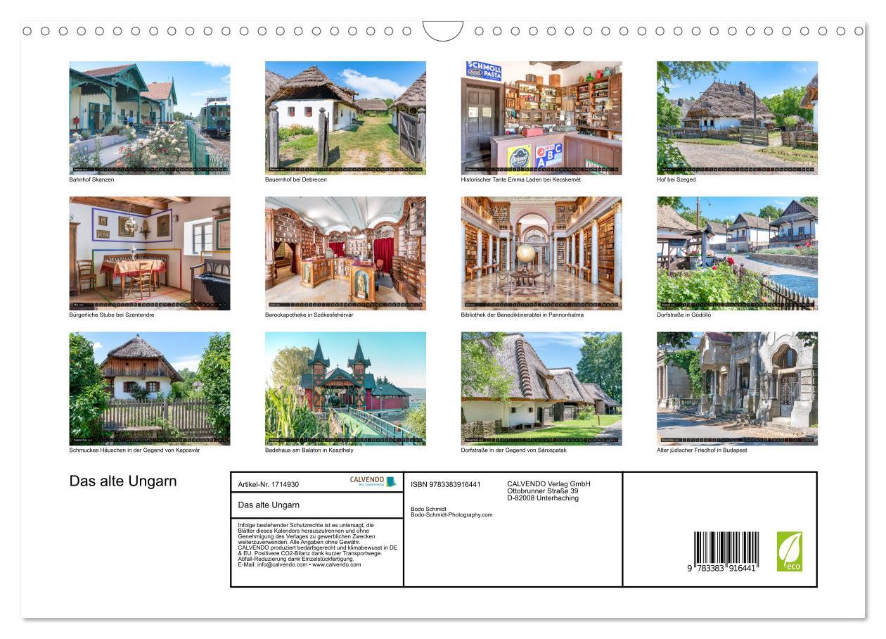 Bild: 9783383916441 | Das alte Ungarn (Wandkalender 2025 DIN A3 quer), CALVENDO...