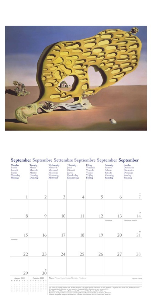 Bild: 4002725987969 | N NEUMANNVERLAGE - Dali 2025 Broschürenkalender, 30x30cm,...