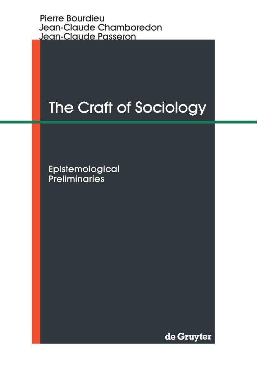 Cover: 9783110119404 | The Craft of Sociology | Epistemological Preliminaries | Taschenbuch