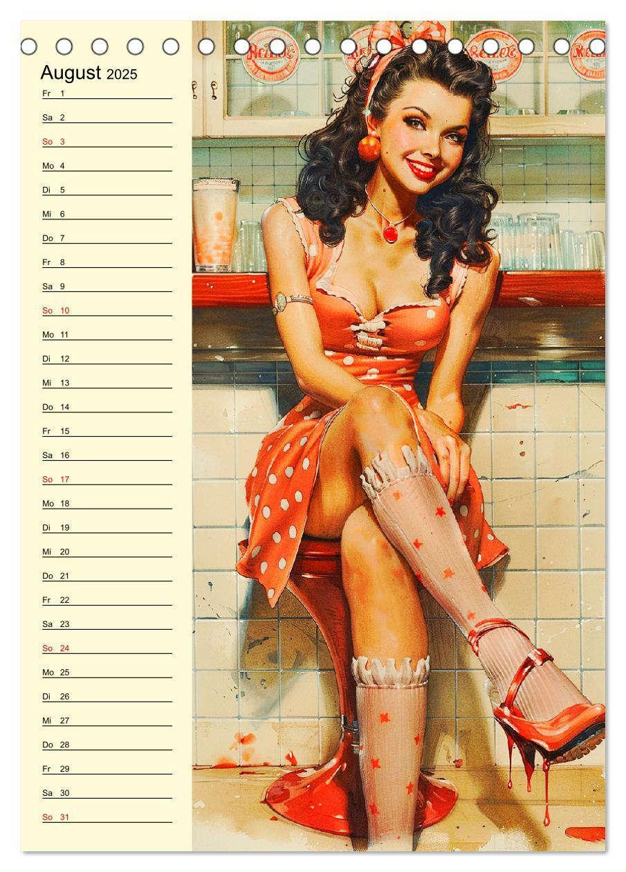 Bild: 9783457128800 | Sexy Pin-up-Girls. Moderne Kunst im Retro-Stil (Tischkalender 2025...