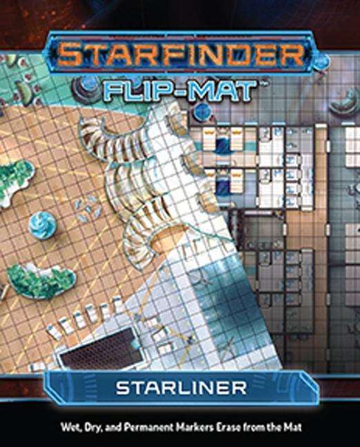 Cover: 9781640781573 | Starfinder Flip-Mat: Starliner | Damien Mammoliti | Starfinder | 2019