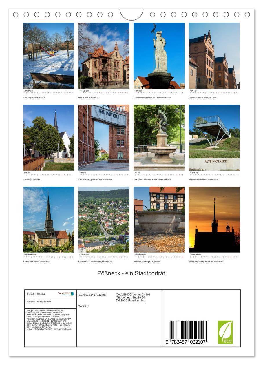 Bild: 9783457032107 | Pößneck - ein Stadtporträt (Wandkalender 2025 DIN A4 hoch),...