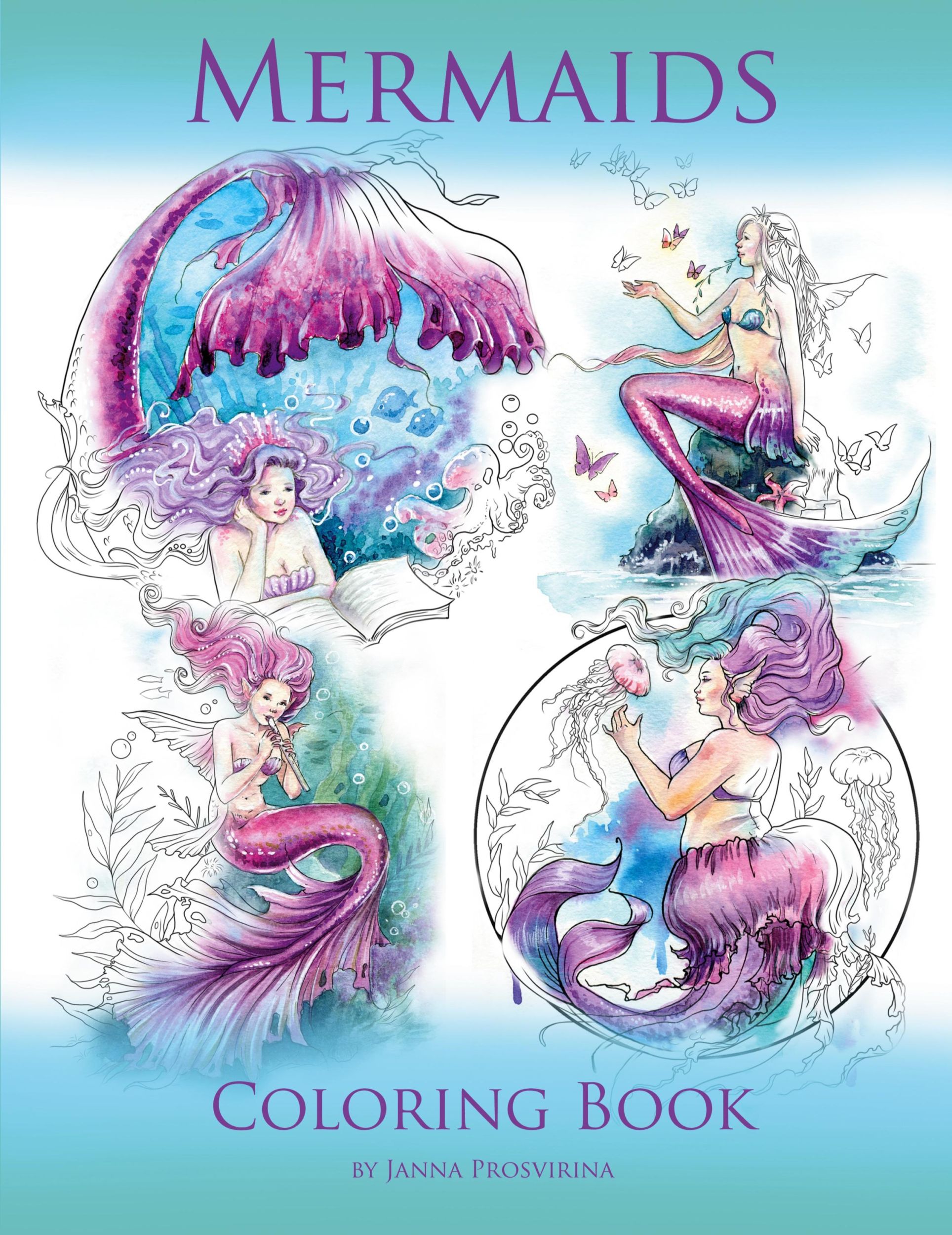 Cover: 9780244191771 | Mermaids | Coloring Book | Janna Prosvirina | Taschenbuch | Englisch