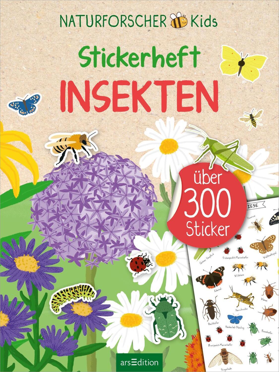 Bild: 9783845855875 | Naturforscher-Kids - Stickerheft Insekten | Über 300 Sticker | 40 S.