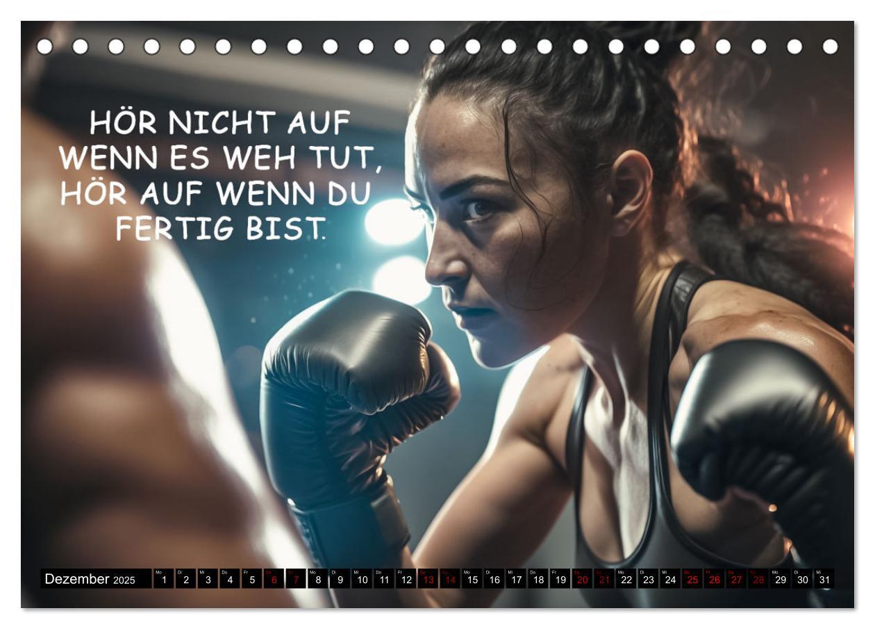 Bild: 9783383909948 | Motivation und Boxen (Tischkalender 2025 DIN A5 quer), CALVENDO...