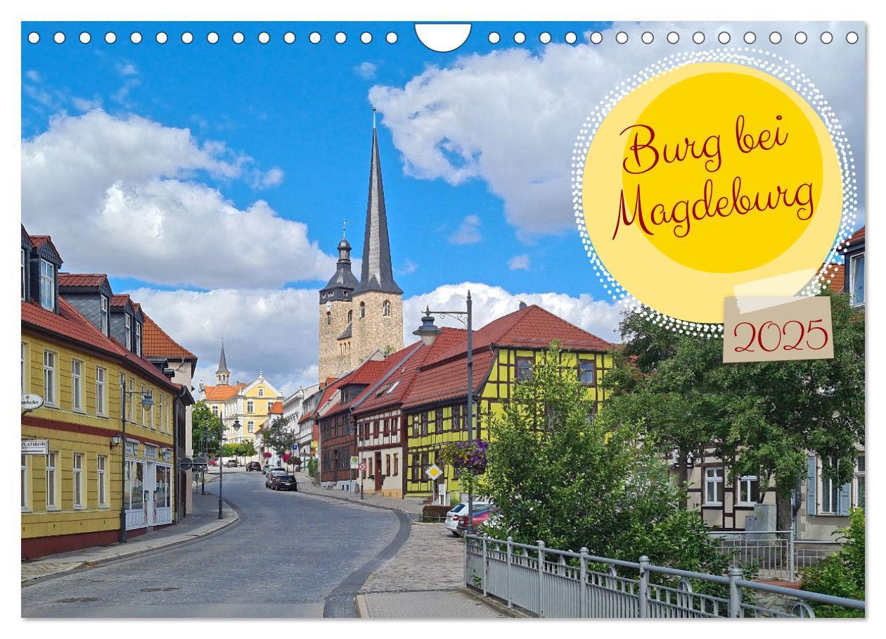 Cover: 9783383949685 | Burg bei Magdeburg (Wandkalender 2025 DIN A4 quer), CALVENDO...