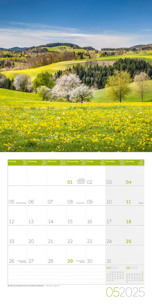 Bild: 9783838445076 | Naturwunder Deutschland Kalender 2025 - 30x30 | Ackermann Kunstverlag