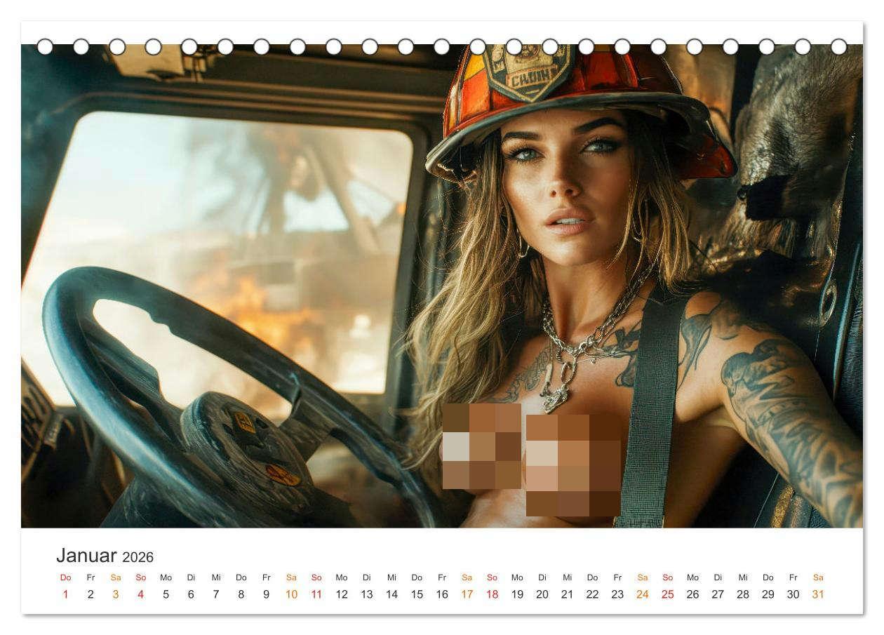 Bild: 9783457261156 | Feuerwehrfrauen - Feuer und Flamme (Tischkalender 2026 DIN A5...