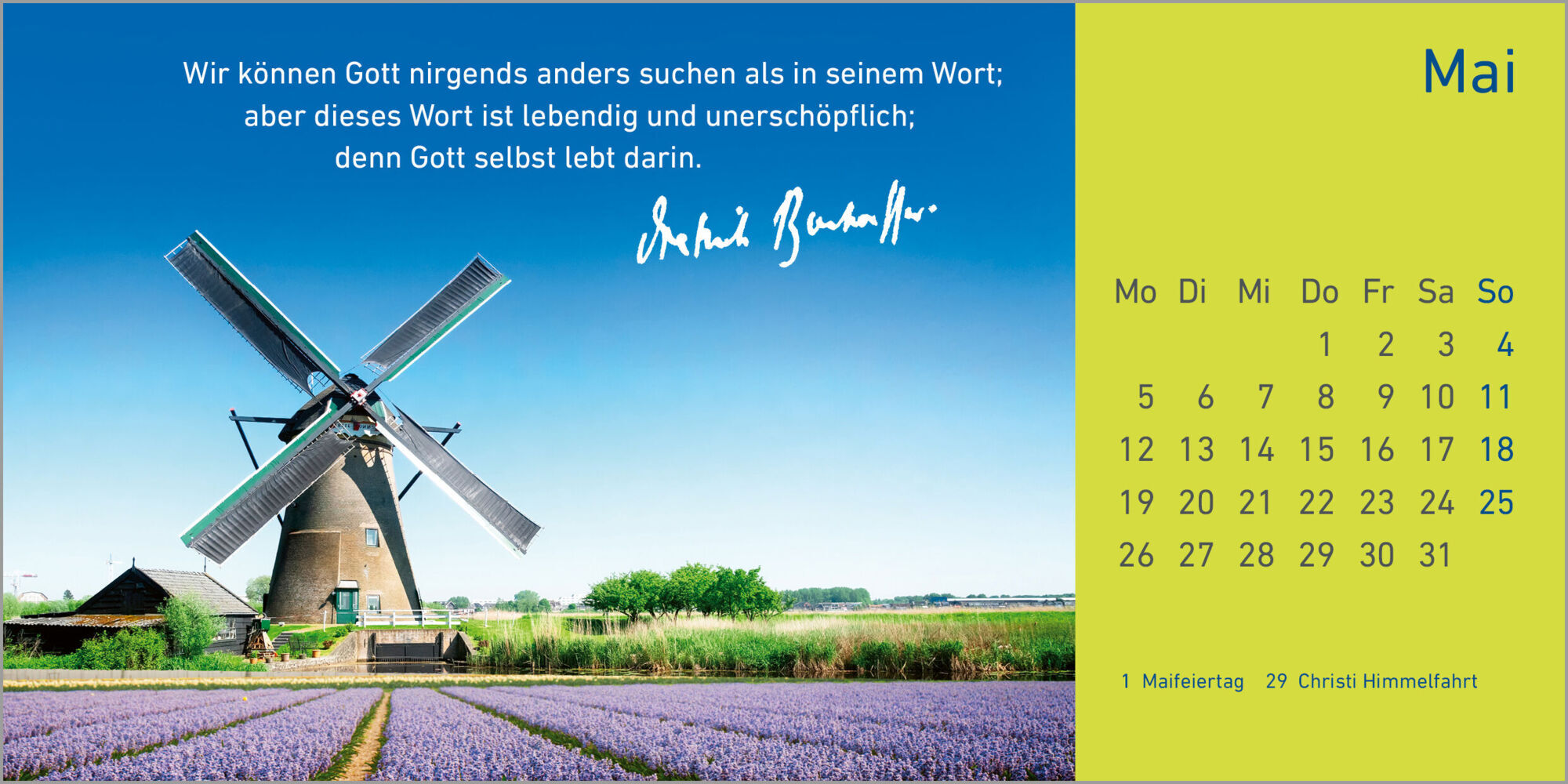 Bild: 9783579079288 | Jahres-Geleit 2025 | Dietrich Bonhoeffer | Kalender | 13 S. | Deutsch