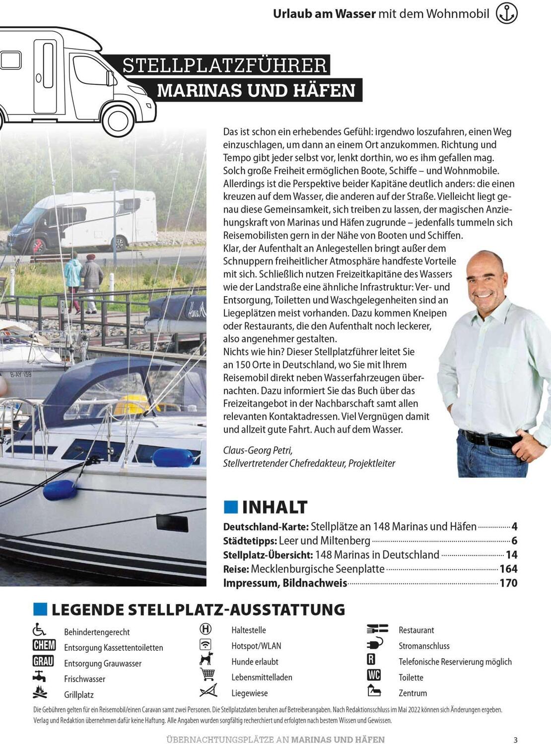 Bild: 9783948979157 | Stellplatzführer Marinas &amp; Häfen | Maritimes Flair direkt am Wohnmobil