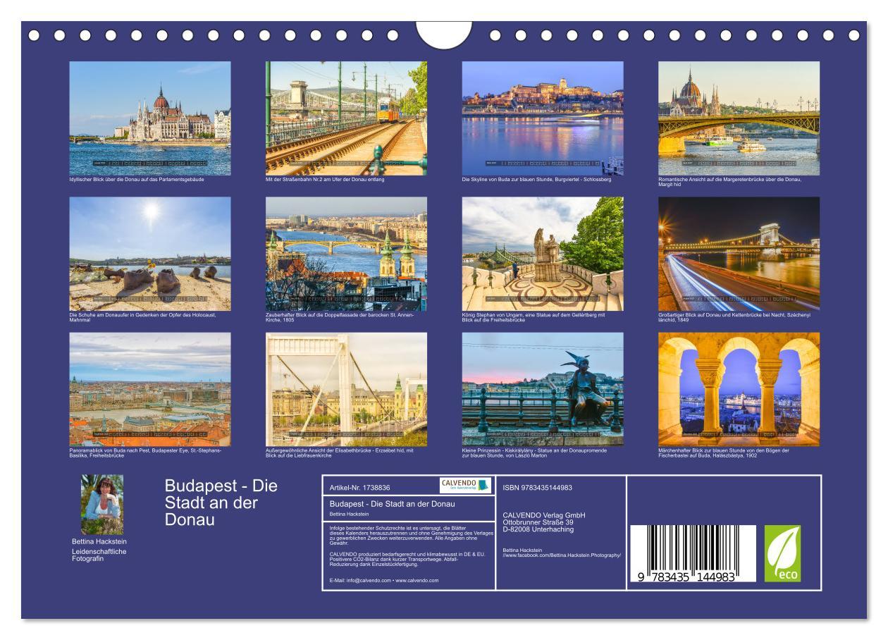 Bild: 9783435144983 | Budapest - Die Stadt an der Donau (Wandkalender 2025 DIN A4 quer),...