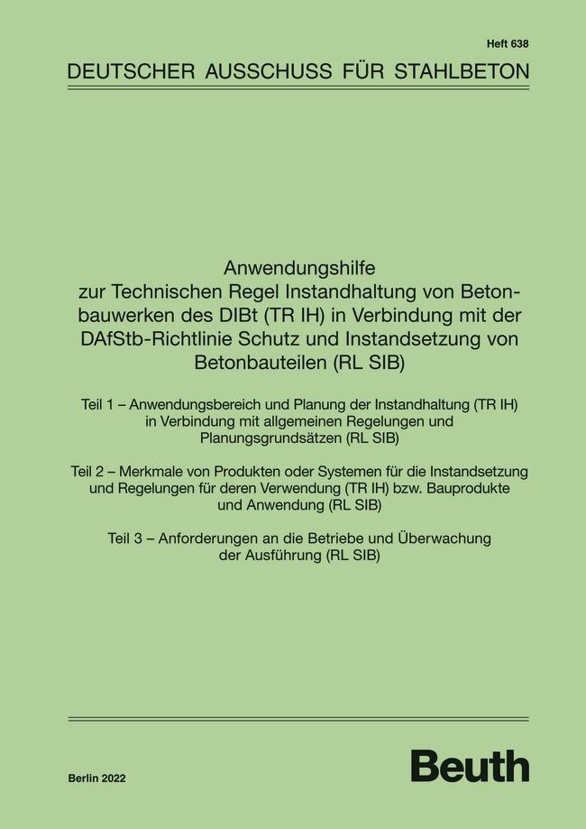 Cover: 9783410658733 | Anwendungshilfe zur Technischen Regel Instandhaltung von...