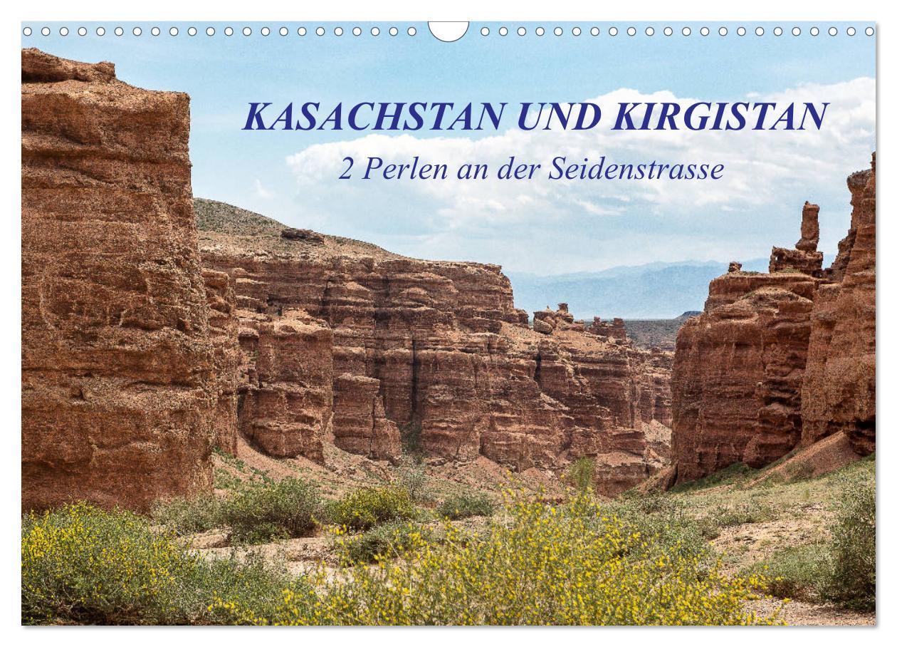 Cover: 9783435180431 | Kasachstan und Kirgistan (Wandkalender 2025 DIN A3 quer), CALVENDO...