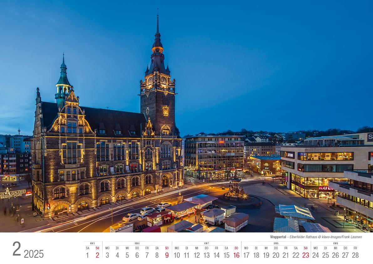 Bild: 9783965352278 | Wuppertal 2025 Bildkalender A3 Spiralbindung | Holger Klaes | Kalender